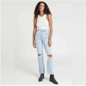 Rolla's Original High Rise Straight Distressed Jeans - 31